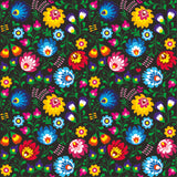 FOLK FLOWERS BLACK