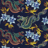 QIPAO SILK BLUE