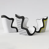 Motif créatif <span data-wg-notranslate>The Yellow Cube</span> réalisé par nos soins spécialement pour customiser et sublimer votre prothèse tibiale, prothèse fémorale, prothèse bras, manchon, ou votre orthèse, corset, corset siège, cruro-pédieuse, releveur, prepreg.