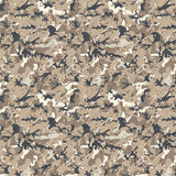 Motif créatif <span data-wg-notranslate>Camouflage Desert</span> réalisé par nos soins spécialement pour customiser et sublimer votre prothèse tibiale, prothèse fémorale, prothèse bras, manchon, ou votre orthèse, corset, corset siège, cruro-pédieuse, releveur, prepreg.