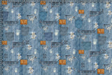 Motif créatif <span data-wg-notranslate>Patch Denim</span> réalisé par nos soins spécialement pour customiser et sublimer votre prothèse tibiale, prothèse fémorale, prothèse bras, manchon, ou votre orthèse, corset, corset siège, cruro-pédieuse, releveur, prepreg.
