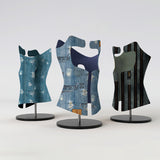 Motif créatif <span data-wg-notranslate>Stitching Denim</span> réalisé par nos soins spécialement pour customiser et sublimer votre prothèse tibiale, prothèse fémorale, prothèse bras, manchon, ou votre orthèse, corset, corset siège, cruro-pédieuse, releveur, prepreg.