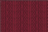 Motif créatif <span data-wg-notranslate>Torsade Red</span> réalisé par nos soins spécialement pour customiser et sublimer votre prothèse tibiale, prothèse fémorale, prothèse bras, manchon, ou votre orthèse, corset, corset siège, cruro-pédieuse, releveur, prepreg.