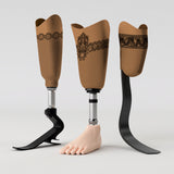 Motif créatif <span data-wg-notranslate>Merveilleuse</span> réalisé par nos soins spécialement pour customiser et sublimer votre prothèse tibiale, prothèse fémorale, prothèse bras, manchon, ou votre orthèse, corset, corset siège, cruro-pédieuse, releveur, prepreg.