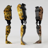 Motif créatif <span data-wg-notranslate>Eclat D'Orient Dark</span> réalisé par nos soins spécialement pour customiser et sublimer votre prothèse tibiale, prothèse fémorale, prothèse bras, manchon, ou votre orthèse, corset, corset siège, cruro-pédieuse, releveur, prepreg.