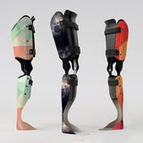 Motif <span data-wg-notranslate>Space Mind</span> placé, adaptable aux dimensions exactes de votre prothèse tibiale, prothèse fémorale, prothèse bras et manchon, ou votre orthèse, corset, corset siège, cruro-pédieuse, releveur, prepreg.