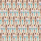Motif créatif <span data-wg-notranslate>People Girls</span> réalisé par nos soins spécialement pour customiser et sublimer votre prothèse tibiale, prothèse fémorale, prothèse bras, manchon, ou votre orthèse, corset, corset siège, cruro-pédieuse, releveur, prepreg.