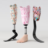 Motif créatif <span data-wg-notranslate>Pink Girls</span> réalisé par nos soins spécialement pour customiser et sublimer votre prothèse tibiale, prothèse fémorale, prothèse bras, manchon, ou votre orthèse, corset, corset siège, cruro-pédieuse, releveur, prepreg.