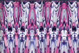 Motif <span data-wg-notranslate>Pink Bot</span> placé, adaptable aux dimensions exactes de votre prothèse tibiale, prothèse fémorale, prothèse bras et manchon, ou votre orthèse, corset, corset siège, cruro-pédieuse, releveur, prepreg.