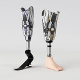 Motif <span data-wg-notranslate>Asteroik Brown</span> placé, adaptable aux dimensions exactes de votre prothèse tibiale, prothèse fémorale, prothèse bras et manchon, ou votre orthèse, corset, corset siège, cruro-pédieuse, releveur, prepreg.