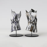 Motif <span data-wg-notranslate>Asteroik Brown</span> placé, adaptable aux dimensions exactes de votre prothèse tibiale, prothèse fémorale, prothèse bras et manchon, ou votre orthèse, corset, corset siège, cruro-pédieuse, releveur, prepreg.