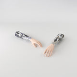 Motif <span data-wg-notranslate>Asteroik Brown</span> placé, adaptable aux dimensions exactes de votre prothèse tibiale, prothèse fémorale, prothèse bras et manchon, ou votre orthèse, corset, corset siège, cruro-pédieuse, releveur, prepreg.