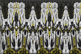 Motif <span data-wg-notranslate>Asteroik Yellow</span> placé, adaptable aux dimensions exactes de votre prothèse tibiale, prothèse fémorale, prothèse bras et manchon, ou votre orthèse, corset, corset siège, cruro-pédieuse, releveur, prepreg.