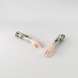 Motif <span data-wg-notranslate>Asteroik Yellow</span> placé, adaptable aux dimensions exactes de votre prothèse tibiale, prothèse fémorale, prothèse bras et manchon, ou votre orthèse, corset, corset siège, cruro-pédieuse, releveur, prepreg.