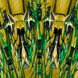 Motif <span data-wg-notranslate>Cyber Elfik Yellow</span> placé, adaptable aux dimensions exactes de votre prothèse tibiale, prothèse fémorale, prothèse bras et manchon, ou votre orthèse, corset, corset siège, cruro-pédieuse, releveur, prepreg.