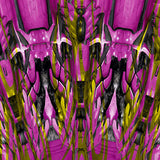 Motif <span data-wg-notranslate>Cyber Elfik Fushia</span> placé, adaptable aux dimensions exactes de votre prothèse tibiale, prothèse fémorale, prothèse bras et manchon, ou votre orthèse, corset, corset siège, cruro-pédieuse, releveur, prepreg.