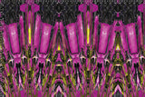 Motif <span data-wg-notranslate>Cyber Elfik Fushia</span> placé, adaptable aux dimensions exactes de votre prothèse tibiale, prothèse fémorale, prothèse bras et manchon, ou votre orthèse, corset, corset siège, cruro-pédieuse, releveur, prepreg.