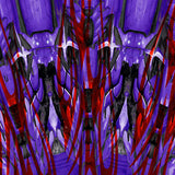 Motif <span data-wg-notranslate>Cyber Elfik Purple</span> placé, adaptable aux dimensions exactes de votre prothèse tibiale, prothèse fémorale, prothèse bras et manchon, ou votre orthèse, corset, corset siège, cruro-pédieuse, releveur, prepreg.