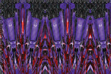 Motif <span data-wg-notranslate>Cyber Elfik Purple</span> placé, adaptable aux dimensions exactes de votre prothèse tibiale, prothèse fémorale, prothèse bras et manchon, ou votre orthèse, corset, corset siège, cruro-pédieuse, releveur, prepreg.