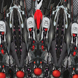 Motif <span data-wg-notranslate>Spacemoto Red</span> placé, adaptable aux dimensions exactes de votre prothèse tibiale, prothèse fémorale, prothèse bras et manchon, ou votre orthèse, corset, corset siège, cruro-pédieuse, releveur, prepreg.
