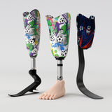 Motif <span data-wg-notranslate>Streetfoot</span> réalisé spécialement pour votre enfant, adapté à la taille de sa prothèse ou son orthèse pédiatrique.