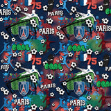 Motif créatif <span data-wg-notranslate>Ultras Paris</span> réalisé par nos soins spécialement pour customiser et sublimer votre prothèse tibiale, prothèse fémorale, prothèse bras, manchon, ou votre orthèse, corset, corset siège, cruro-pédieuse, releveur, prepreg.