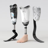 Motif créatif <span data-wg-notranslate>Spider</span> réalisé par nos soins spécialement pour customiser et sublimer votre prothèse tibiale, prothèse fémorale, prothèse bras, manchon, ou votre orthèse, corset, corset siège, cruro-pédieuse, releveur, prepreg.