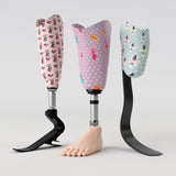 Motif <span data-wg-notranslate>Tutu Bear</span> réalisé spécialement pour votre enfant, adapté à la taille de sa prothèse ou son orthèse pédiatrique.