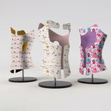 Motif <span data-wg-notranslate>Panda Baroque</span> réalisé spécialement pour votre enfant, adapté à la taille de sa prothèse ou son orthèse pédiatrique.