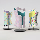 Motif <span data-wg-notranslate>Gouttes</span> réalisé spécialement pour votre enfant, adapté à la taille de sa prothèse ou son orthèse pédiatrique.