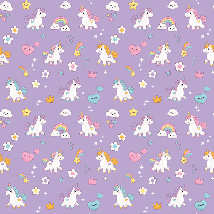PURPLE KAWAI UNICORN